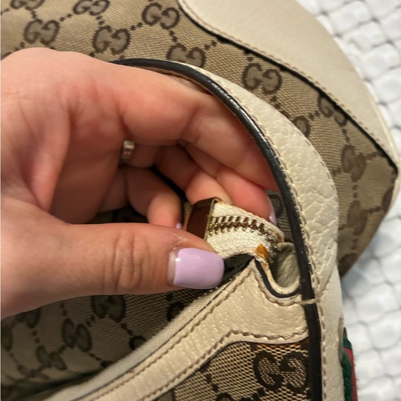 Gucci Brown and Cream Shoulder Bag - Picture 3 of 7